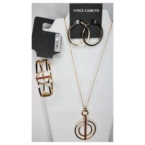 Vince Camuto 3 pc Necklace Earrings Bracelet Set